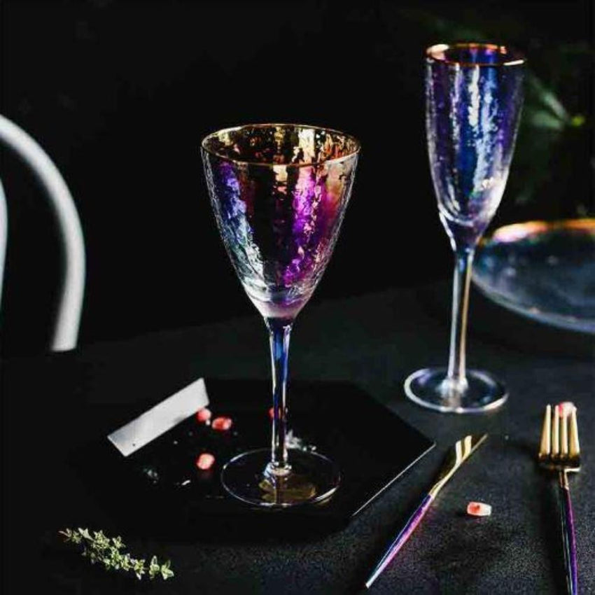 Champagne Glasses 4 Pcs Set(Lumière Arrosée-C) - Fansee Australia