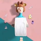 Chic Girl Toilet Roll Holder Blue - Fansee Australia