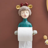 Chic Girl Toilet Roll Holder Green - Fansee Australia