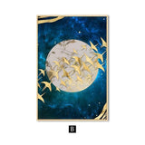 Classic Moon Abstract Wall Art - Canvas Print - Fansee Australia