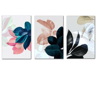 Colorful Floral Wall Art Canvas Prints - 3Pcs Set (60x80cm) - Fansee Australia