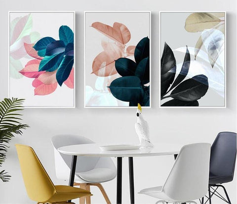 Colorful Floral Wall Art Canvas Prints - 3Pcs Set (60x80cm) - Fansee Australia