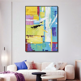 Colour Sync – Vibrant Abstract Expressionist Painting Wall Art - Fansee Australia