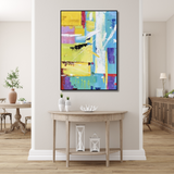 Colour Sync – Vibrant Abstract Expressionist Painting Wall Art - Fansee Australia