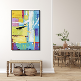 Colour Sync – Vibrant Abstract Expressionist Painting Wall Art - Fansee Australia