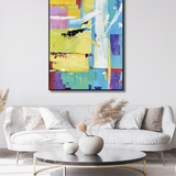 Colour Sync – Vibrant Abstract Expressionist Painting Wall Art - Fansee Australia