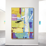 Colour Sync – Vibrant Abstract Expressionist Painting Wall Art - Fansee Australia