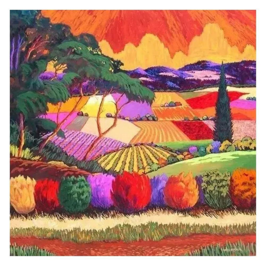Colourful Field Diamond Painting Kit (50x50cm) - Fansee Australia