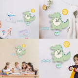 Crocodile Non-Ticking Silent Kid's Wall Clock - Fansee Australia