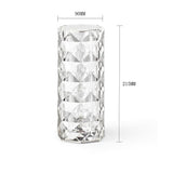 Crystal White LED USB Dimmable 3 - Colour Table Lamp - Fansee Australia