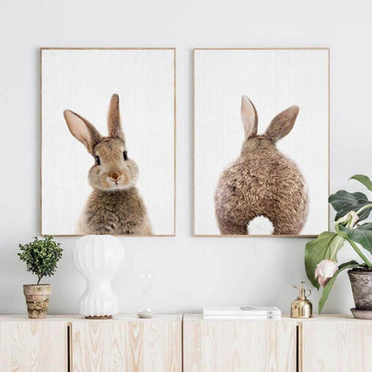 Cute Bunny Wall Arts (50x70cm) - Fansee Australia