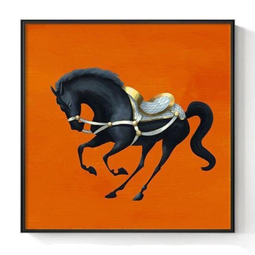 Dancing Horse Wall Art Prints on Canvas (80x80cm) - Fansee Australia