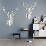 Deer Head Mirror Wall Decor Wall Stickers - Fansee Australia