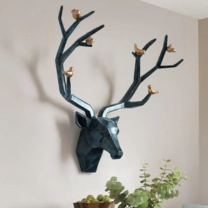 Deer Head Sculpture Wall Decor