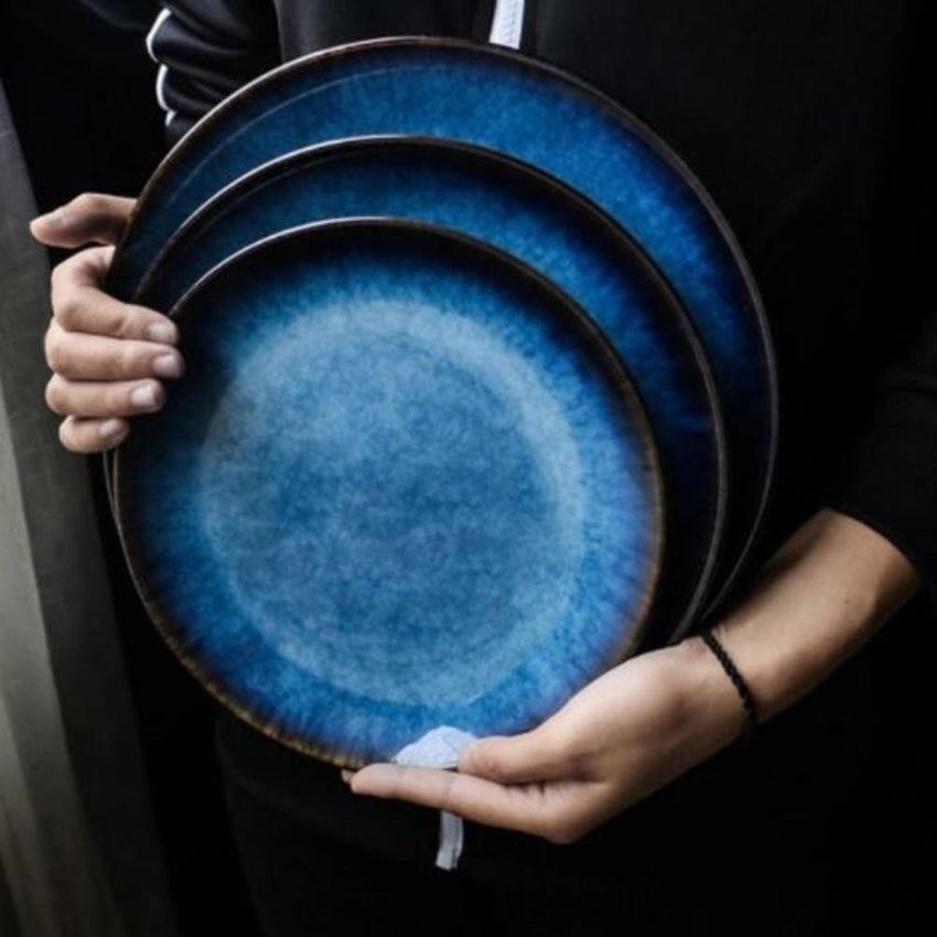 Dinner Plates - Cosmic Down Large & Medium (4 Piece Dinner Plate Set) - Fansee Australia