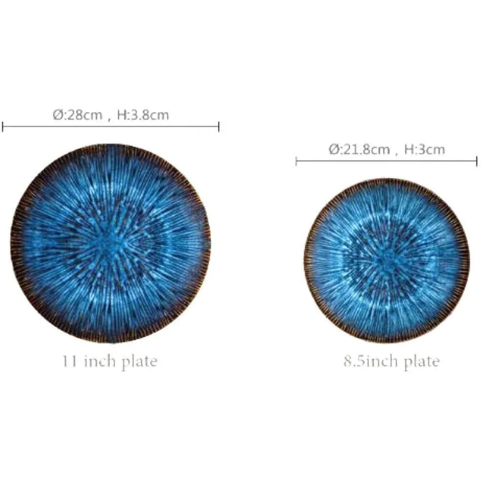 Dinner Plates - Helix Nebula Large & Medium (4 Piece Dinner Plate Set) - Fansee Australia