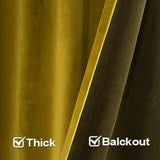 Elegant Blackout Velvet Ready To Hang Curtains - Fansee Australia