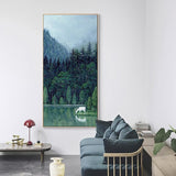 Elegant Green Forest Wall Art Print - Fansee Australia