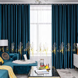 Embroidered Lavish Velvel Blackout Curtains - Fansee Australia