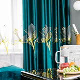 Embroidered Lavish Velvel Blackout Curtains - Fansee Australia