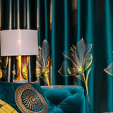 Embroidered Lavish Velvel Blackout Curtains - Fansee Australia