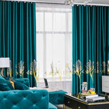 Embroidered Lavish Velvel Blackout Curtains - Fansee Australia