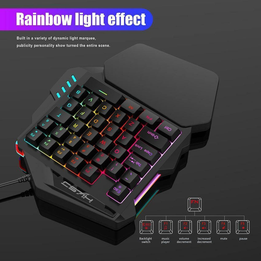 Ergonomic Gaming Keyboard And Mouse Combo - Fansee Australia