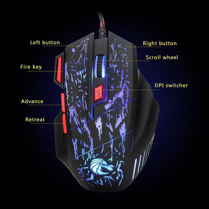 Ergonomic Gaming Keyboard And Mouse Combo - Fansee Australia