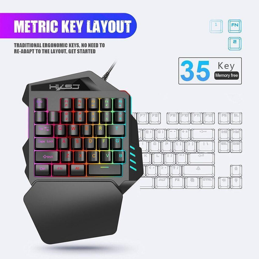 Ergonomic Gaming Keyboard And Mouse Combo - Fansee Australia