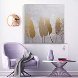 EternalAutumn: Golden Leaves Handmade Oil Painting - Fansee Australia