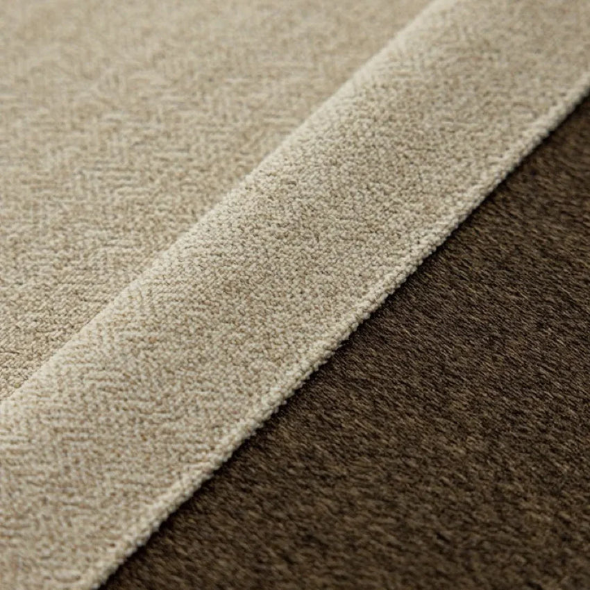 Étoffe Luxe Chenille Curtain Panel – Cream Beige Room-Darkening Drapery