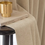 Étoffe Luxe Chenille Curtain Panel – Cream Beige Room-Darkening Drapery