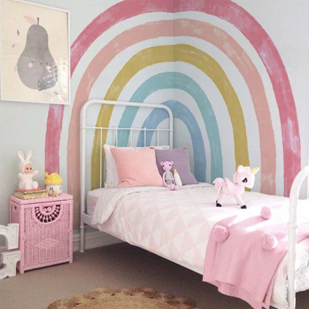 Extra Large Fabric Multicoloured Rainbow Wall Stickers - Fansee Australia