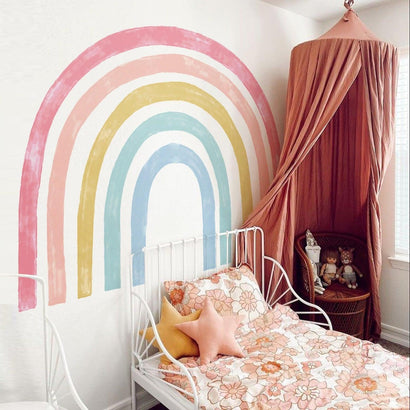Extra Large Fabric Multicoloured Rainbow Wall Stickers - Fansee Australia