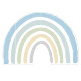 Extra Large Fabric Ocean Blue Watercolour Rainbow Wall Sticker - Fansee Australia