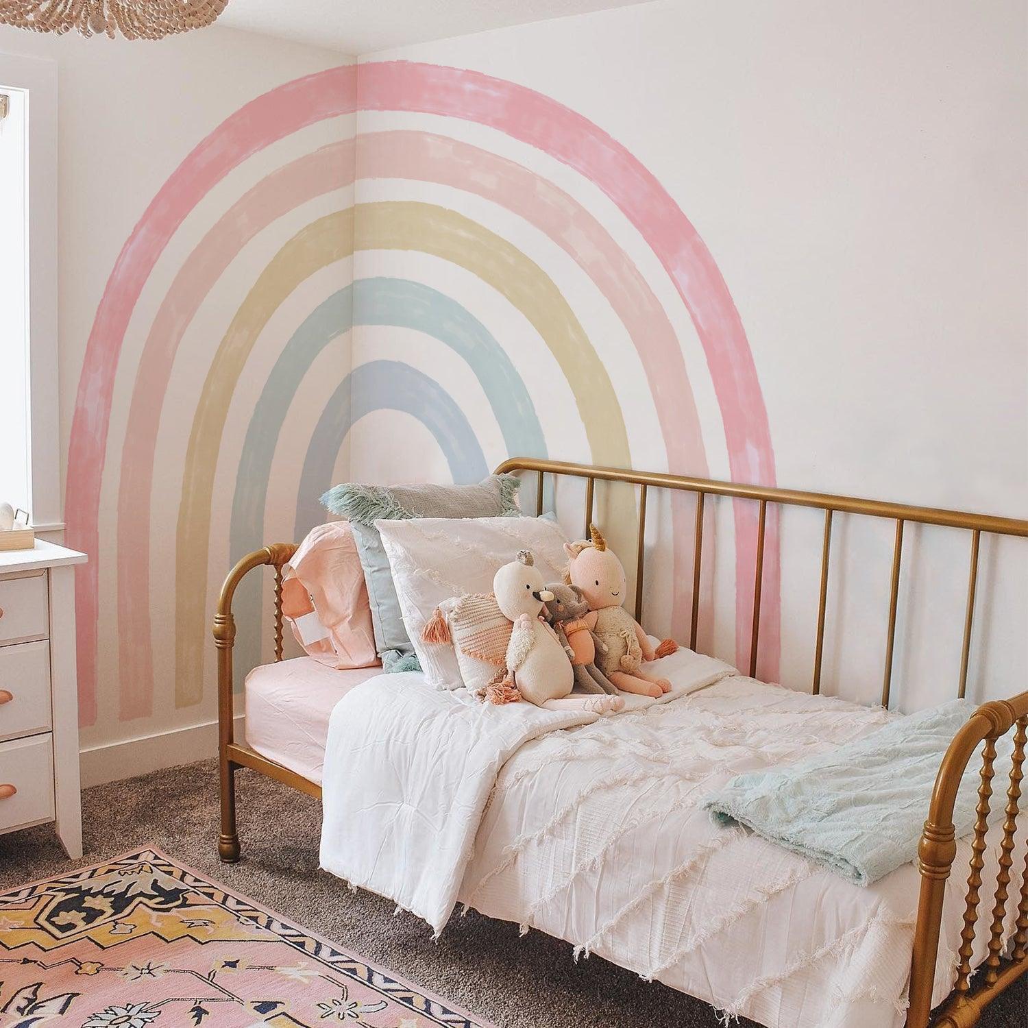 Brighten Your Child's Room with Playful Rainbow Wall Stickers