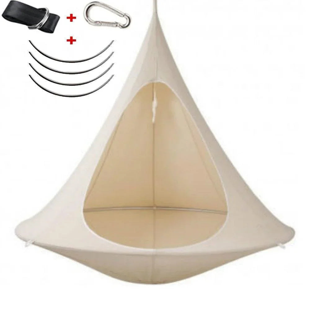 Extra Large Outdoor Camping Cocoon Hammock Tree Hamaca Tent (180x150cm) - Fansee Australia