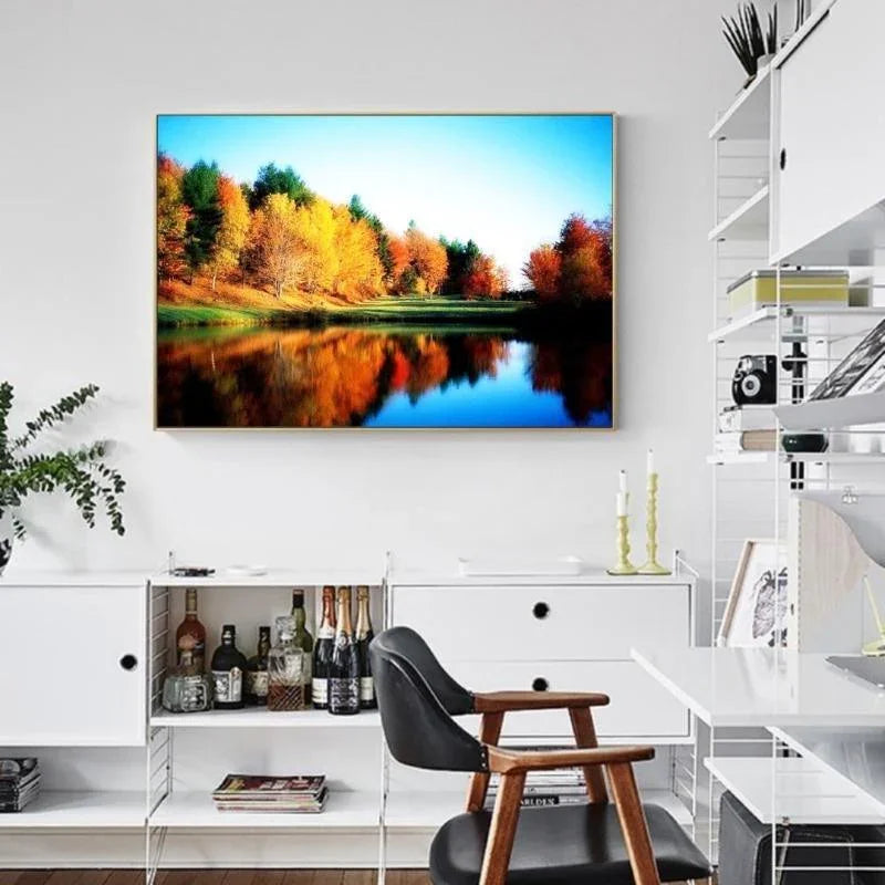 Eye-catching River Painting With Diamonds Kit - Fansee Australia