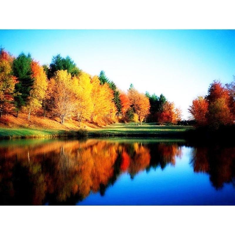 Eye-catching River Painting With Diamonds Kit - Fansee Australia