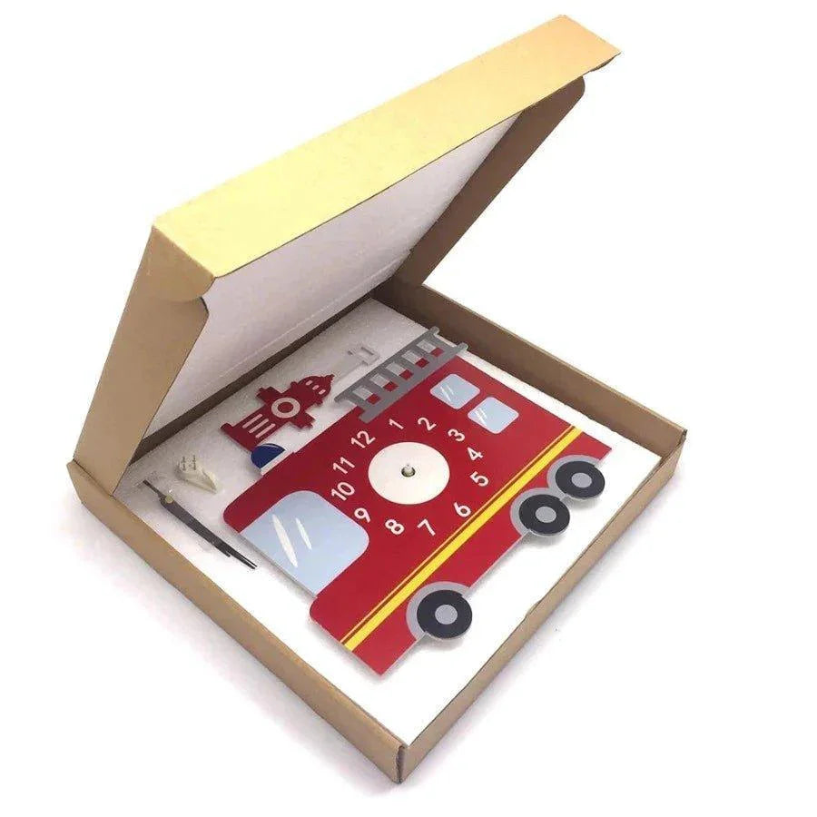 Fire Truck Kid's Wall Clock - Fansee Australia