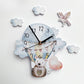 Flying On Hot Air Balloon Kids Room Wall Clock - Fansee Australia