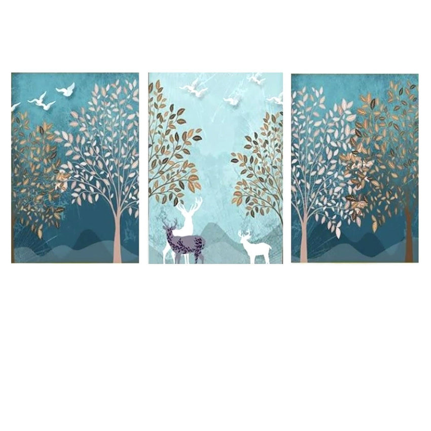 Forest Landscape Wall Art Canvas Prints - 3 Pcs Set (56x70cm) - Fansee Australia