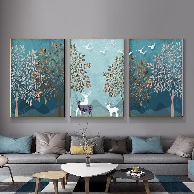 Forest Landscape Wall Art Canvas Prints - 3 Pcs Set (56x70cm) - Fansee Australia