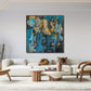 Fragmented Rhythm – Contemporary Geometric Framed Painting Wall Art - Fansee Australia