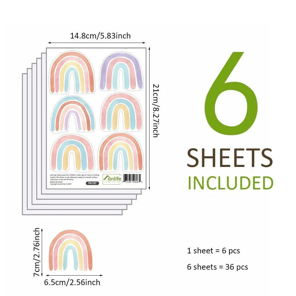 Frisky Rainbow Wall Stickers For Kid's Room - Fansee Australia