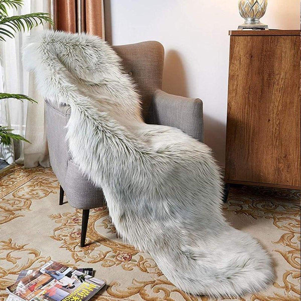 Fuzzy Faux Sheepskin Fur Rugs (60x180cm)