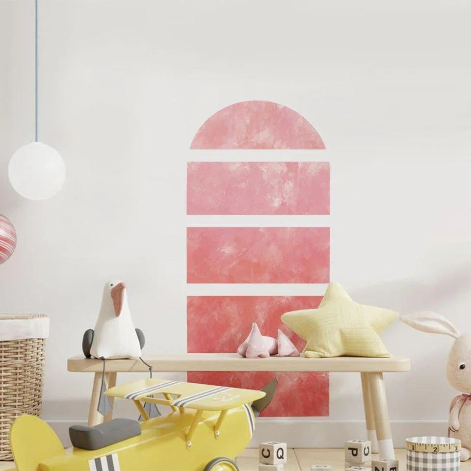 Geometric Abstract Arch Wall Decal Baby Room Wall Sticker - Fansee Australia