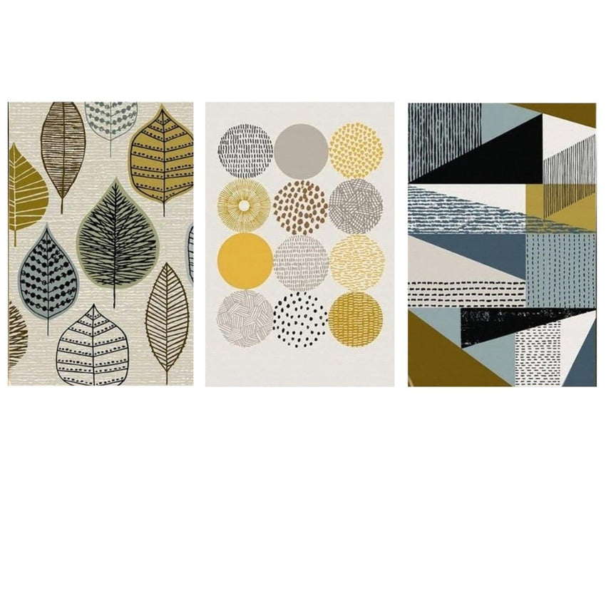 Geometric Wall Art Prints on Canvas -3 Pcs Set (60x80cm) - Fansee Australia