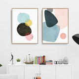 Geometry Abstract Wall Art Canvas Prints - 2 Pcs Set (50x70cm) - Fansee Australia