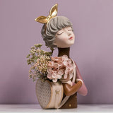 Glamorous Girl Storage Box Vase Brown - Fansee Australia